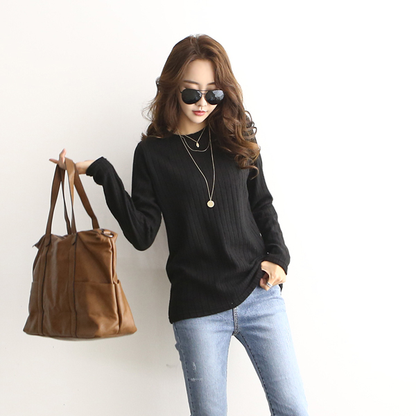 [55~120] Just basic! A great inner layer, a touch T-shirt with a touch of cotton #NAK MADE.