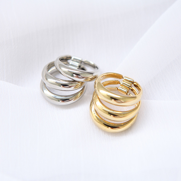 3,6,9 Flat price/simple daily item! Bold 3line Ring
