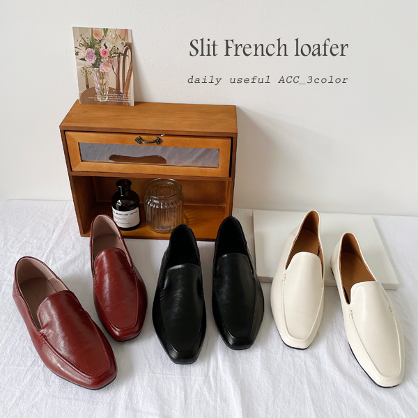[Limited quantity of size 230] Simple but stylish! French chic loafers