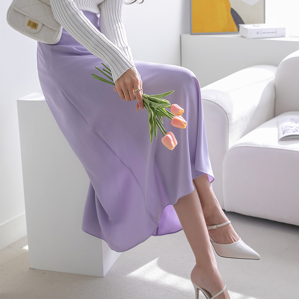 Elegant fit~Spring breeze~Aline Skirt(Back banding)