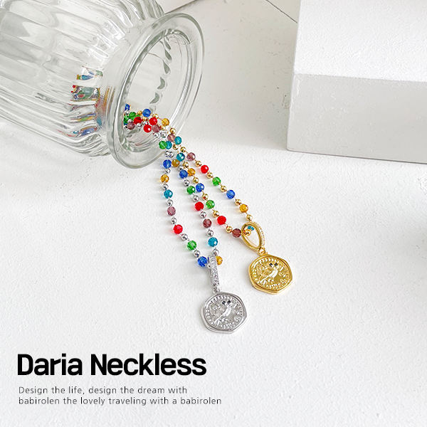 Luxurious Daily Beads Necklace with Vivid Color Beads and a softly shining Round shape