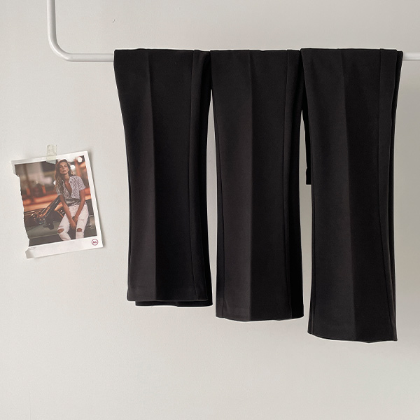 [S~2XL] Luxurious and soft material, 3 lengths to choose from! Boot cut slacks