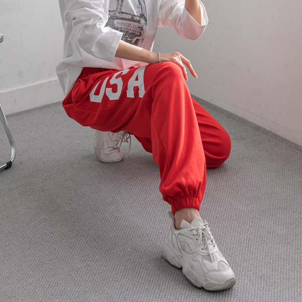 Easy to wear hip and stylish~ loose fit jogger pants/Hair band