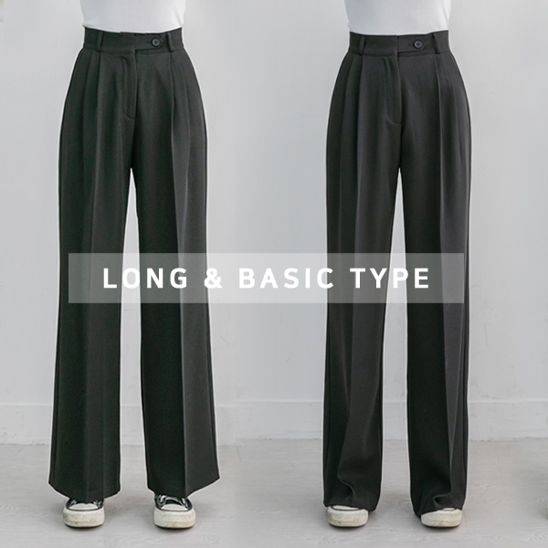 Tailor Fit Double Pintack Wide Slacks Pants/Choose 2 Lengths