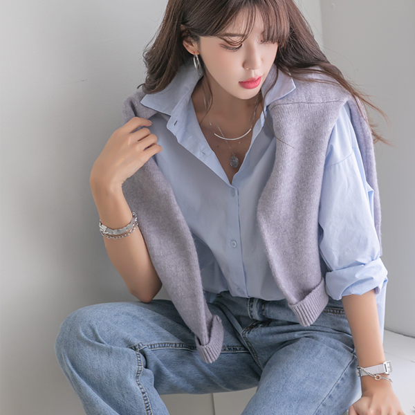 <font color="cc0000"><b>[L size additional stock! [Surge in orders]</b></font><br> <B class="nakText">#NAKMADE.</b> Pastel Basic Shirt worn seven times a week
