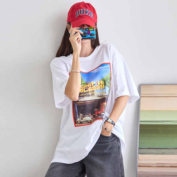 [55~88] Recommended vacation items~~ Cool-looking Hanoi Short Sleeves T-shirt