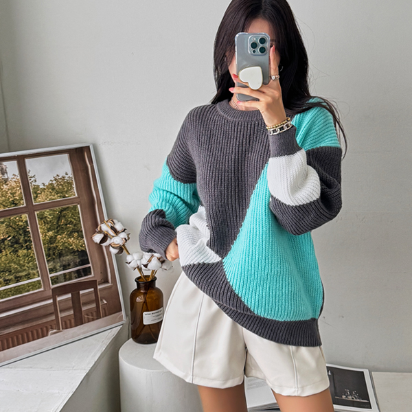 [Order rush/Daebak Knit] Chic mood even from afar, fluffy loose fit Hajji Knit