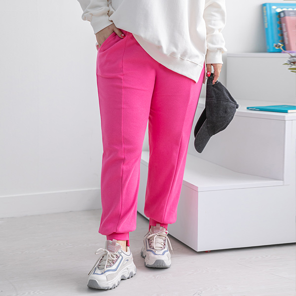 <font color="cc0000"><b>[Cumulative sales of 25,000 units!]</b></font><br> [55~120] Ankle-length jogger pants with a hem that makes your ankles look pretty #NAK MADE.