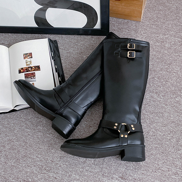 Biker Long Boots that add a trendy charm