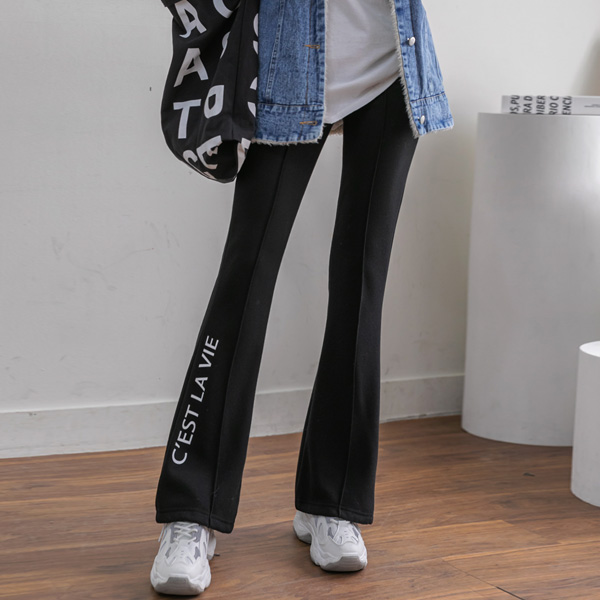 [55~88] Hot hot!! Long and thick!! This winter's best piece Boot cut Pants/Hair band/Ribbon #NAK MADE.